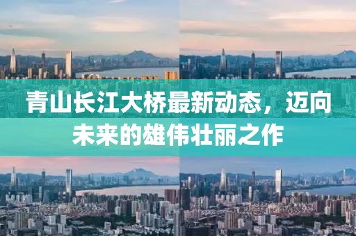 青山長(zhǎng)江大橋最新動(dòng)態(tài)，邁向未來(lái)的雄偉壯麗之作