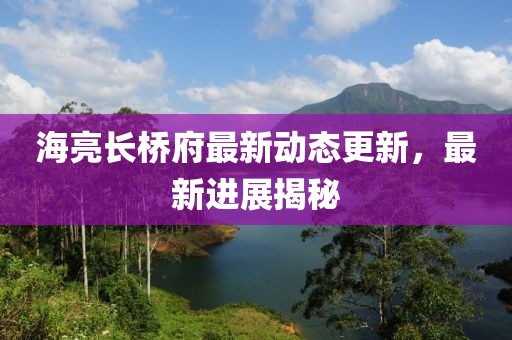 海亮長橋府最新動態(tài)更新，最新進展揭秘