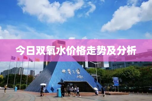 今日雙氧水價格走勢及分析