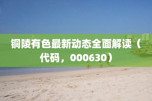 銅陵有色最新動態(tài)全面解讀（代碼，000630）