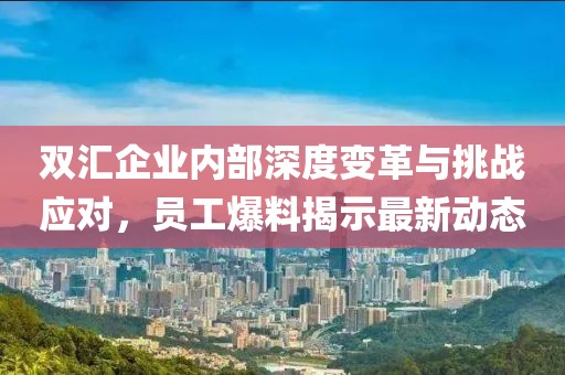 雙匯企業(yè)內(nèi)部深度變革與挑戰(zhàn)應(yīng)對(duì)，員工爆料揭示最新動(dòng)態(tài)