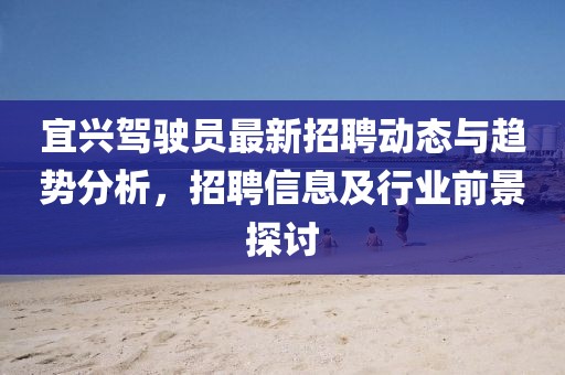 宜興駕駛員最新招聘動(dòng)態(tài)與趨勢分析，招聘信息及行業(yè)前景探討
