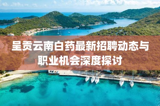 呈貢云南白藥最新招聘動態(tài)與職業(yè)機會深度探討