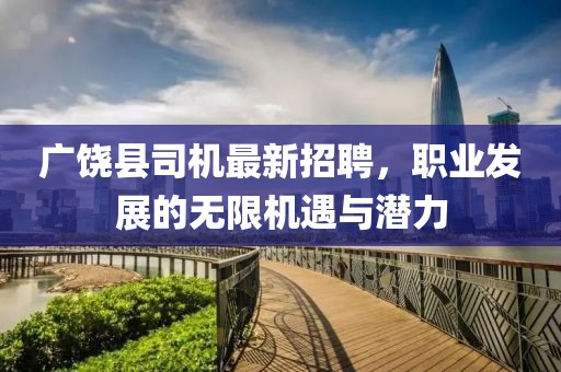 廣饒縣司機(jī)最新招聘，職業(yè)發(fā)展的無(wú)限機(jī)遇與潛力