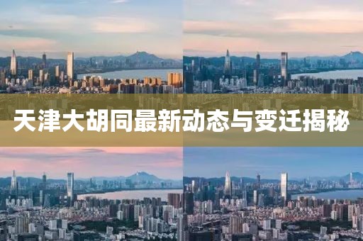 天津大胡同最新動態(tài)與變遷揭秘