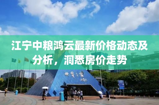 江寧中糧鴻云最新價(jià)格動(dòng)態(tài)及分析，洞悉房價(jià)走勢