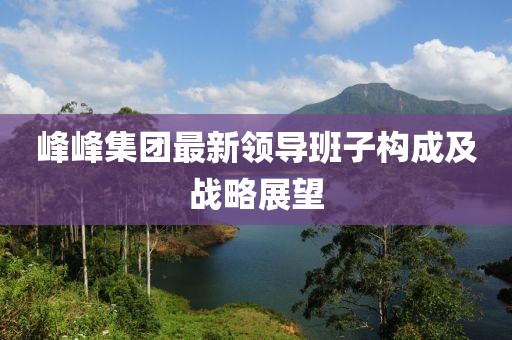 峰峰集團最新領導班子構成及戰(zhàn)略展望