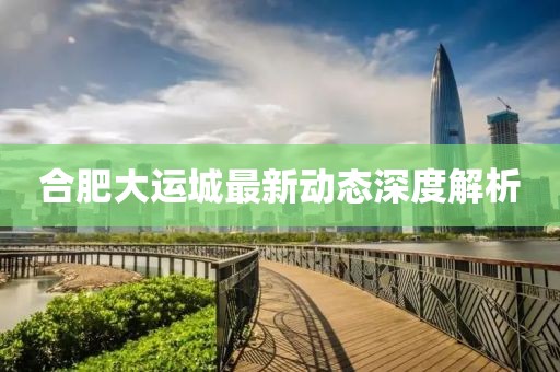 合肥大運(yùn)城最新動(dòng)態(tài)深度解析