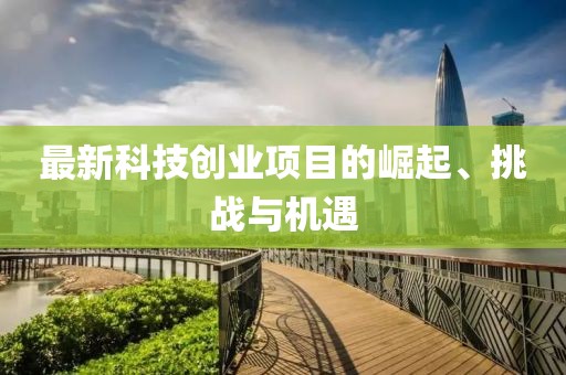 最新科技創(chuàng)業(yè)項目的崛起、挑戰(zhàn)與機(jī)遇