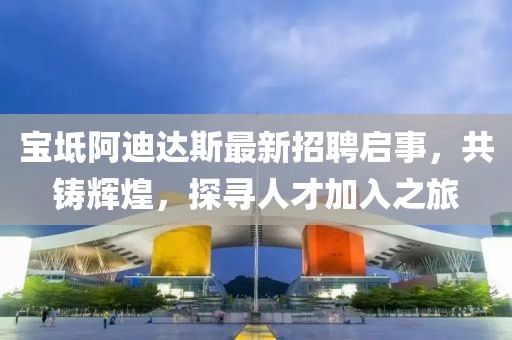 寶坻阿迪達(dá)斯最新招聘啟事，共鑄輝煌，探尋人才加入之旅