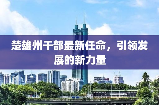 楚雄州干部最新任命，引領(lǐng)發(fā)展的新力量